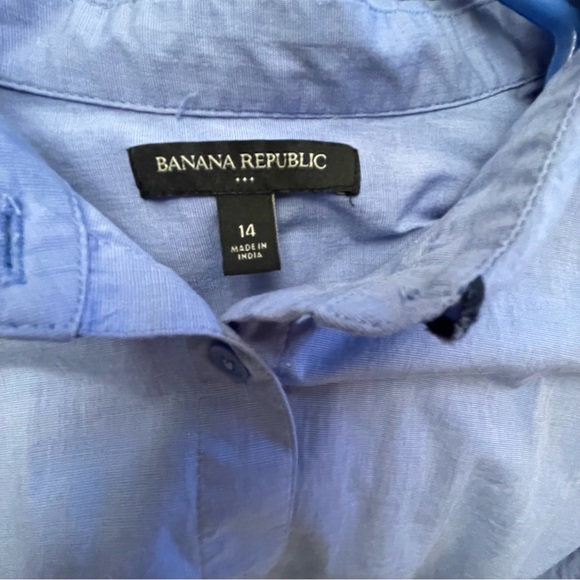 Banana Republic Factory embroidered blouse EUC 14 - Picture 2 of 4